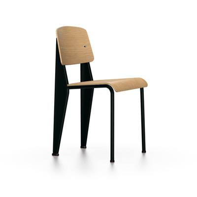 비트라 Standard Chair Natural Oak / Deep Black